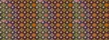 Kahverengi ve mor renkli çiçekler suluboya tarzında. Kahverengi ve mor renkte çiçeklerle çizilmiş çiçek deseni.