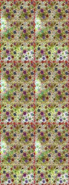 Çiçeksiz arka plan. Raster illüstrasyonu. Çiçek deseni. Şatafatlı bahar bahçesi dokusu.