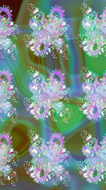 Raster Güzel kumaş deseni. Çiçek arkaplan ile soyut zarafet çizim deseni.