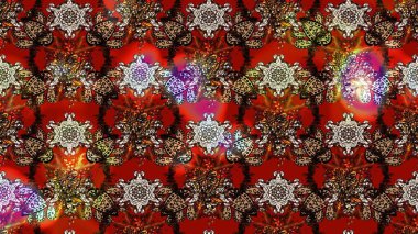 Raster düz çiçek çizim deseni. Kahverengi, kırmızı ve siyah renkte çiçekler. Tasarım hediye paketi, tebrik kartları, posterler ve afiş tasarımı.