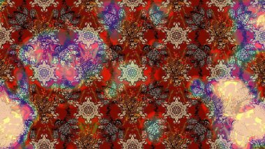 Raster Henna dövme stili. Kızılderili desenli desenli desenli şal deseni. Tekstil, tebrik kartı, boyama kitabı, telefon kılıfı baskısı için kullanılabilir. Etnik Mandala süsü.