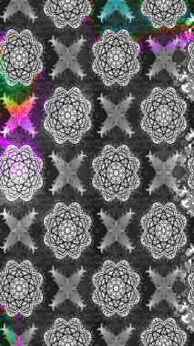 Moda baskıları için zarif bir şablon. Küçük renkli çiçekler. Motley illüstrasyonu. Robot resim. Çiçekli bahar çiçekleri. Küçük çiçekte şirin desenler.