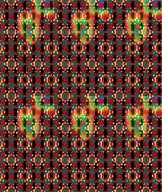 Robot resim. Küçük renkli çiçekler. Moda baskıları için zarif bir şablon. Motley illüstrasyonu. Çiçekli yaz çiçekleri. Küçük çiçekte şirin desenler.