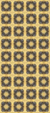 Tekrarlayan elementlerle kusursuz soyut arkaplan. Klasik raster şablonu. Bej, gri ve sarı ve altın desenli.