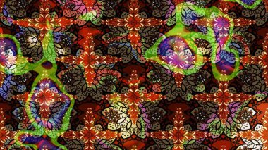 Raster düz çiçek çizim deseni. Kahverengi renkli çiçekler. Tasarım hediye paketi, tebrik kartları, posterler ve afiş tasarımı.