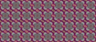 Çizgi sanatı tasarım şablonu için kusursuz sınır. Doğu tarzı element. Davetiyeler, kartlar, web sayfası için Raster illüstrasyon. Altın element gri, mor ve kahverengi renklerde. Altın çizgili çiçek dekoru.