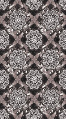 Suluboya resim taklit Raster çizimi. El çizimi, soyut ve süslü elementler. Klasik çiçekler. Yaz çiçekleri teması. Gri ve bej renkler.