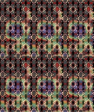 Küçük çiçekte güzel bir desen. Moda baskıları için zarif bir şablon. Küçük renkli çiçekler. Çiçekli yaz çiçekleri. Robot resim. Motley illüstrasyonu.