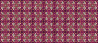 Raster illüstrasyonu. Raster altın desen. Kahverengi, kırmızı ve mor renklerde altın elementler. Kusursuz altın desenli bukleler. Doğu tarzı arabesk.