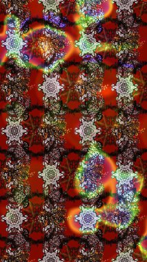 Renkli Bahar Teması eskiz kalıbı. Raster güzel kumaş deseni çiziyor. Düz Çiçek Elementleri Tasarımı. Çiçek deseni.