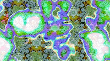 Küçük çiçekte güzel bir desen. Çiçekli bahar çiçekleri. Robot resim. Küçük renkli çiçekler. Motley illüstrasyonu. Moda baskıları için zarif bir şablon.