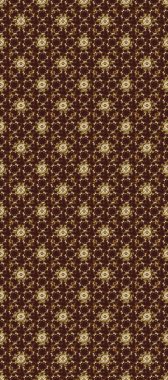 Raster illüstrasyonu. Süslü dekorasyon. Damask altın soyut çiçek nötr, bej ve kahverengi renklerde pürüzsüz desen.