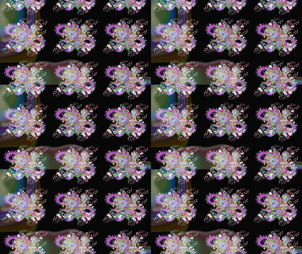 Raster illüstrasyonu. Flower eskiz arka planı. Çiçek deseni. Şatafatlı bahar bahçesi dokusu.