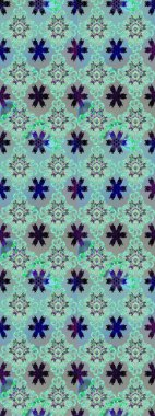 Eskiz arkaplan modeli. Raster - stok. Yapraklı çiçekler ve mavi ve gri renkli papatya çiçekleri..