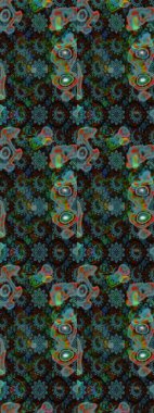 Raster güzel kumaş deseni çiziyor. Çiçek deseni. Düz Çiçek Elementleri Tasarımı. Renkli Bahar Teması çizim şablonu.