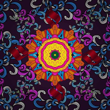 Sevimli çiçek arka plan. Raster resim. Güzel kumaş deseni. Küçük çiçek seamless modeli.