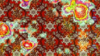 Kahverengi renkli çiçekler. Raster illüstrasyonundaki çiçek desenli çizim. Düz Çiçek Elementleri Tasarımı. Renkli Bahar Teması çizim şablonu.