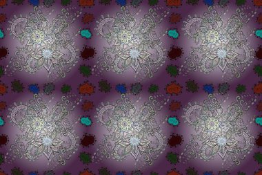 Kusursuz. Motley illüstrasyonu. Küçük renkli çiçekler. Çiçekli bahar çiçekleri. Moda baskıları için zarif bir şablon. Küçük çiçekte şirin desenler.