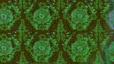 Renkli unsurlarla hareketli arka plan görüntüleri. Çiçekler. Eski model. Bayrak tarzı. Video kaydı. Şablon. Döngü. Kusursuz..