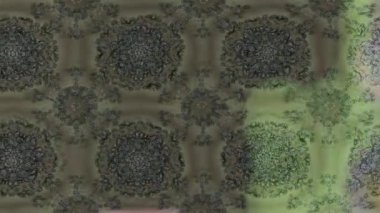 Renkli unsurlarla hareketli arka plan görüntüleri. Çiçekler. Eski model. Bayrak tarzı. Video kaydı. Şablon. Döngü. Kusursuz..