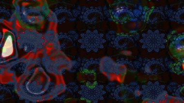 Raster Henna dövme stili. Tekstil, tebrik kartı, boyama kitabı, telefon kılıfı baskısı için kullanılabilir. Etnik Mandala süsü. Hint çiçekli desenli şal desenli..