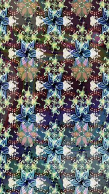 Ton halinde. Dekorasyon ve tasarım için güzel bir desen. Moda baskısı. Suluboya desenli çiçek deseni. Çiçeğin suluboya çizimlerinin zarif deseni.