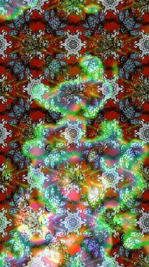 Çizim çiçek deseni duvar kağıdı, web sitesi arka planı, ambalaj kağıdı, davetiye, broşür, afiş veya web sitesi için kullanılabilir. Parlak elementlerin. El çizimi Raster illüstrasyonu.