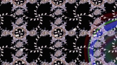 Küçük bir çiçekte eskiz deseni. Güzel kumaş deseni. Hoş bir çiçek geçmişi var. Raster illüstrasyonu.