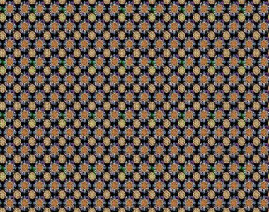 Ağaç dallı bahar çiçekleriyle desen, çiçek siluetiyle siyah renkler. Raster deseni.