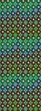 Üst manzara, yumuşak stil. Çiçek kompozisyonu, el boyası, hassas şablon. Yeşil renkte manzaralı çiçek deseni. Sevgililer günü ve tebrik kartı konsepti için şık bir davet.