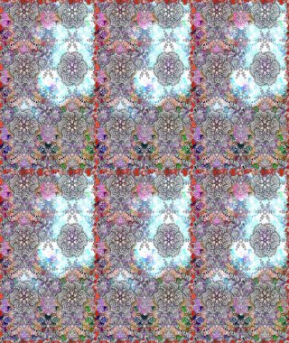 Raster illüstrasyonu. Çiçeksiz desenli arka plan, darbeler, sıçramalar, yaz çiçekleri. Gri ve nötr renkte çiçekler.