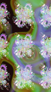 Colorful sketch pattern with cute flowers, paisley, neutral and green colors. Watercolor sketch pattern for textile. Hand drawn flower sketch pattern (tile).