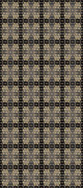 Raster illüstrasyonu. Süslü dekorasyon. Damask altın soyut çiçek Gri, bej ve kahverengi renklerde pürüzsüz desen.