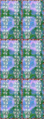 Çizgi çizimi kalıbı. Şirin çiçekler. Raster Moda kumaş deseni.