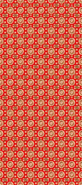 Barok tarzında duvar kağıdı tasarımı için kusursuz damaske deseni arkaplanı. Süslü raster dekorasyonu. Altın desenli kırmızı, nötr ve bej renklerde altın elementlerle.