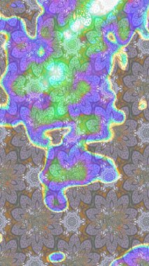 Çizim çiçek deseni duvar kağıdı, web sitesi arka planı, ambalaj kağıdı, davetiye, broşür, afiş veya web sitesi için kullanılabilir. Parlak elementlerin. El çizimi Raster illüstrasyonu.