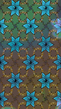 Tomurcukları papatya çiçekleri olan sevimli bir çiçek deseni. Miles Fleur, süslü püslü bir süs. Kumaş, tekstil, duvar kağıdı baskısı için. Eskiz geçmişi. Eski usul. Raster illüstrasyonu.