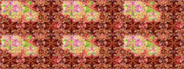 Kusursuz altın desen. Raster oryantal süs. Altın elementlerle kırmızı ve kahverengi renklerde altın desen.
