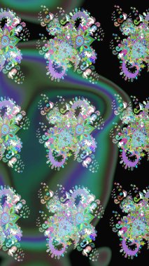 Eskiz Vintage Çiçek Deseni. Raster Kalça dokusu deseni.