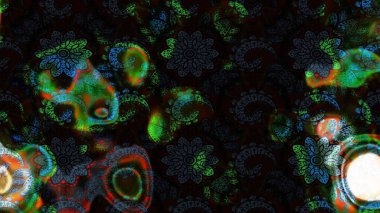 Renkli Yaz Temalı eskiz kalıbı. Raster Illustrasyon 'daki Çiçek Deseni' nin son moda çizimi. Düz Çiçek Elementleri Tasarımı. Siyah ve gri renkte çiçekler.