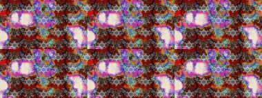 Çiçekler suluboya tarzında kahverengi ve gri renklerde. Raster illüstrasyonunda çiçek deseni çizimi.