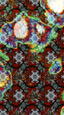 Eskiz arkaplan modeli. Kahverengi ve gri renkte yaprakları olan yabani çiçekler. Suluboya, elle çizilmiş. Raster illüstrasyonu.