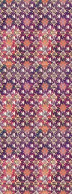 Yumuşak, bahar çiçekleri mor ve bej renklerinde. Çiçekli yumuşak bir eskiz şekli. Raster illüstrasyonu. Raster çiçekleri klasik tarzda resmedilir..