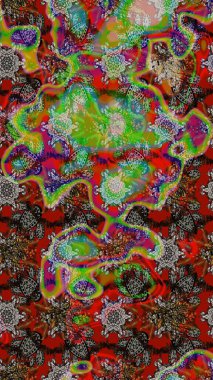 Etnik Mandala süsü. Raster Henna dövme stili. Tekstil, tebrik kartı, boyama kitabı, telefon kılıfı baskısı için kullanılabilir. Hint çiçekli desenli şal desenli..