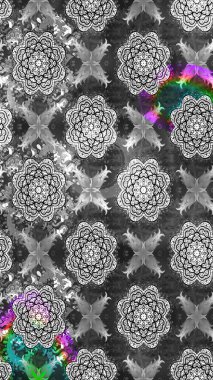 Çiçek arkaplanlı soyut zarafet eskiz deseni. Raster Güzel kumaş deseni.