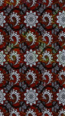 Çiçek tasarımı için inanılmaz bir kolaj cenneti tarzı. Parlak çiçekli kolaj çiçekleri gri ve siyah. Çiçekli zambaklar eskiz arka planı.