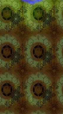 Düz Çiçek Elementleri Tasarımı. Raster Illustrasyon 'daki Çiçek Deseni' nin son moda çizimi. Güzel kumaş deseni. Renkli Yaz Teması çizim şablonu.