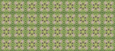 Tarafsız, yeşil ve bej renklerde altın tekrarlayan elementlerle soyut arkaplan. Kusursuz oryantal klasik altın desen.