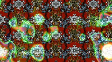 Suluboya çizim kalıbı. Raster illüstrasyonu. Moda baskısı. Dekorasyon ve tasarım için güzel bir desen. Çiçeğin suluboya çizimlerinin mükemmel deseni. Eski.