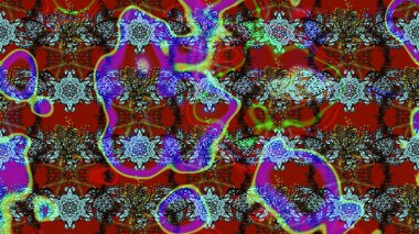 Çiçekli yumuşak bir eskiz şekli. Raster illüstrasyonu. Raster çiçekleri klasik tarzda çizilmiş. Kibar, bahar çiçekleri kırmızı ve kahverengi renklerde.